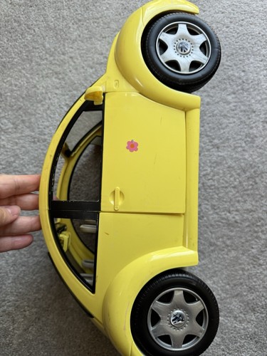 Mattel barbie car yellow - mattel,